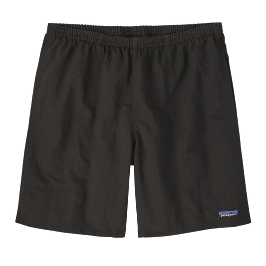 PATAGONIA MEN'S BAGGIES LONGS 7" INSEAM SHORT - BLACK - MAIN IMAGE FRONT VIEW