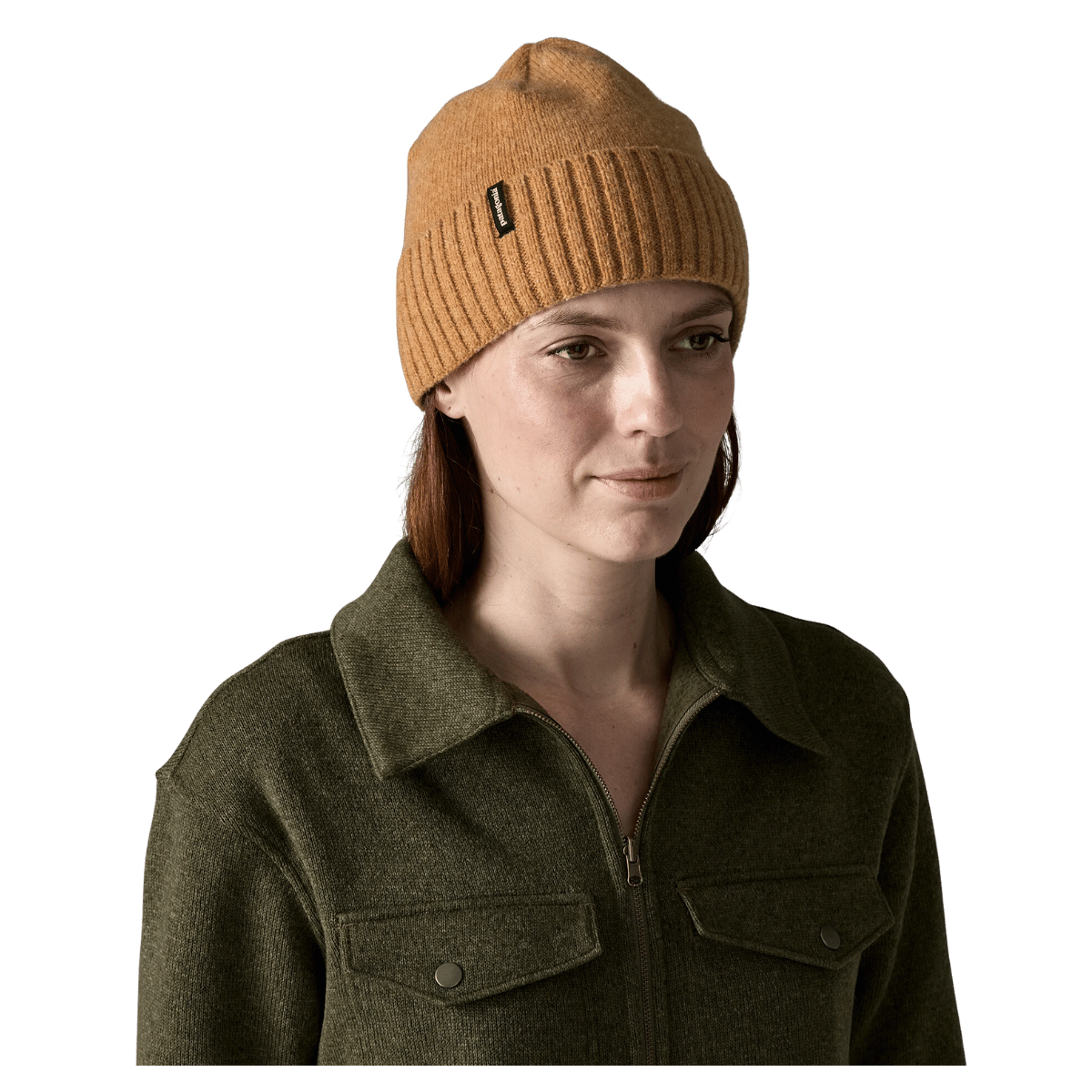 PATAGONIA BRODEO CLASSIC CUFF BEANIE - TALON GOLD - FRONT VIEW WW