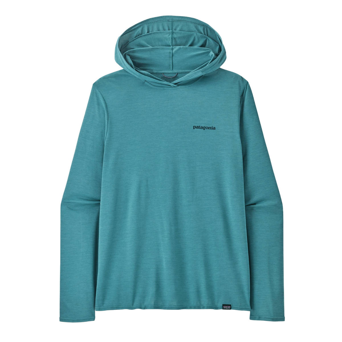 PATAGONIA CAPILENE COOL DAILY GRAPH HOODY - WETLAND BLUE FRONT