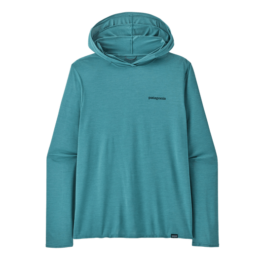 PATAGONIA CAPILENE COOL DAILY GRAPH HOODY - WETLAND BLUE FRONT