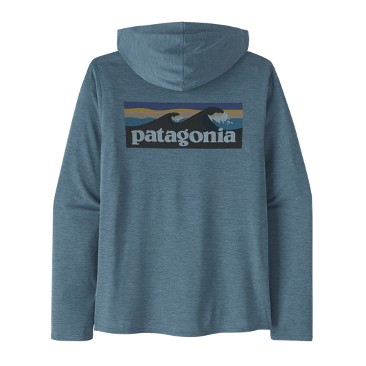 PATAGONIA CAPILENE COOL DAILY GRAPHIC HOODY - UTILITY BLUE BACK