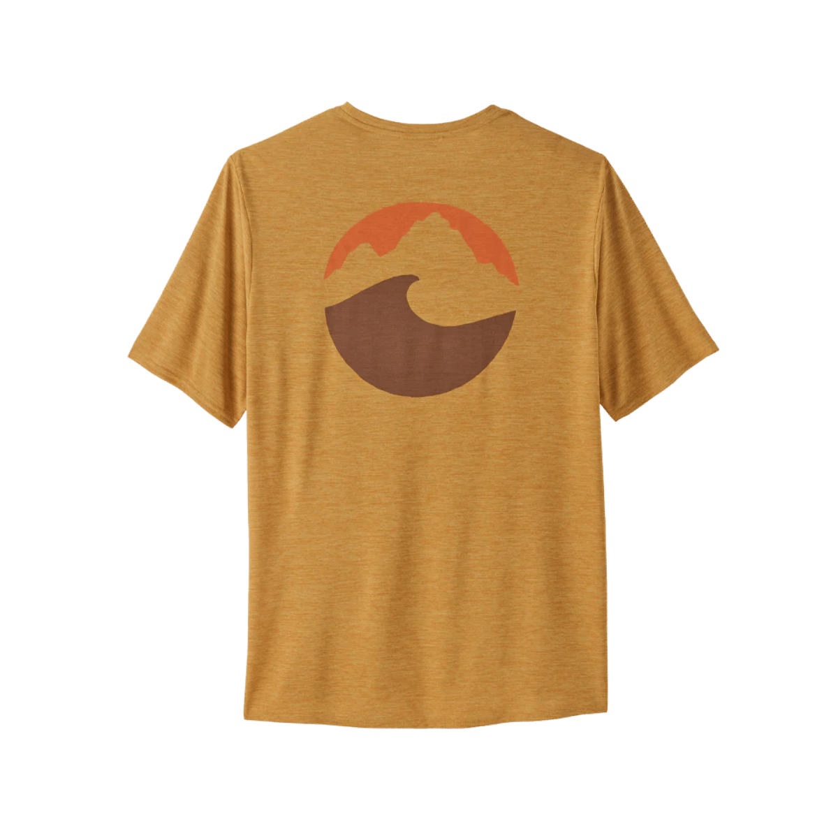 PATAGONIA CAPILENE COOL DAILY GRAPHIC TEE - APPLIED IMAGINATION: BEESWAX TAN BACK
