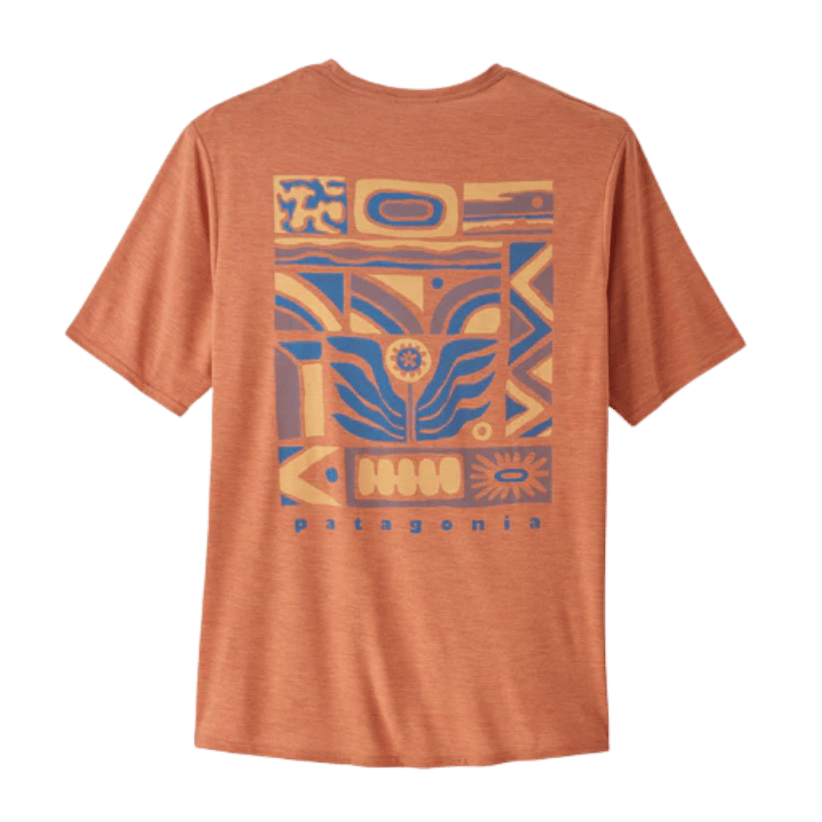 PATAGONIA CAPILENE COOL DAILY GRAPH SHIRT - SIENNA CLAY WW BACK