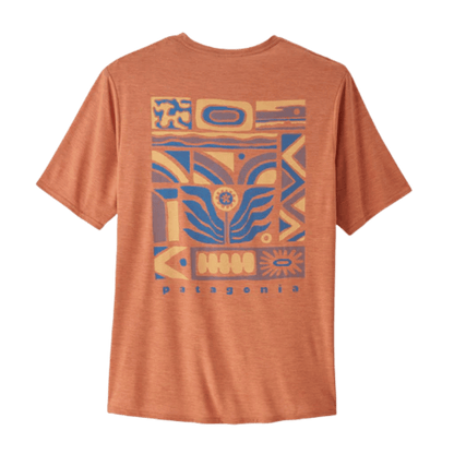 PATAGONIA CAPILENE COOL DAILY GRAPH SHIRT - SIENNA CLAY WW BACK