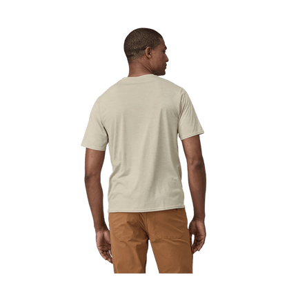PATAGONIA CAPILENE COOL DAILY SHIRT - PUMICE/DYNO WHITE WW BACK