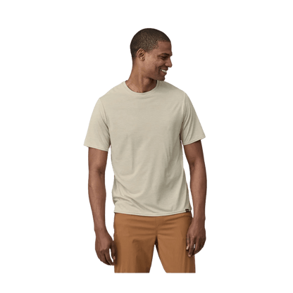 PATAGONIA CAPILENE COOL DAILY SHIRT - PUMICE/DYNO WHITE WW FRONT