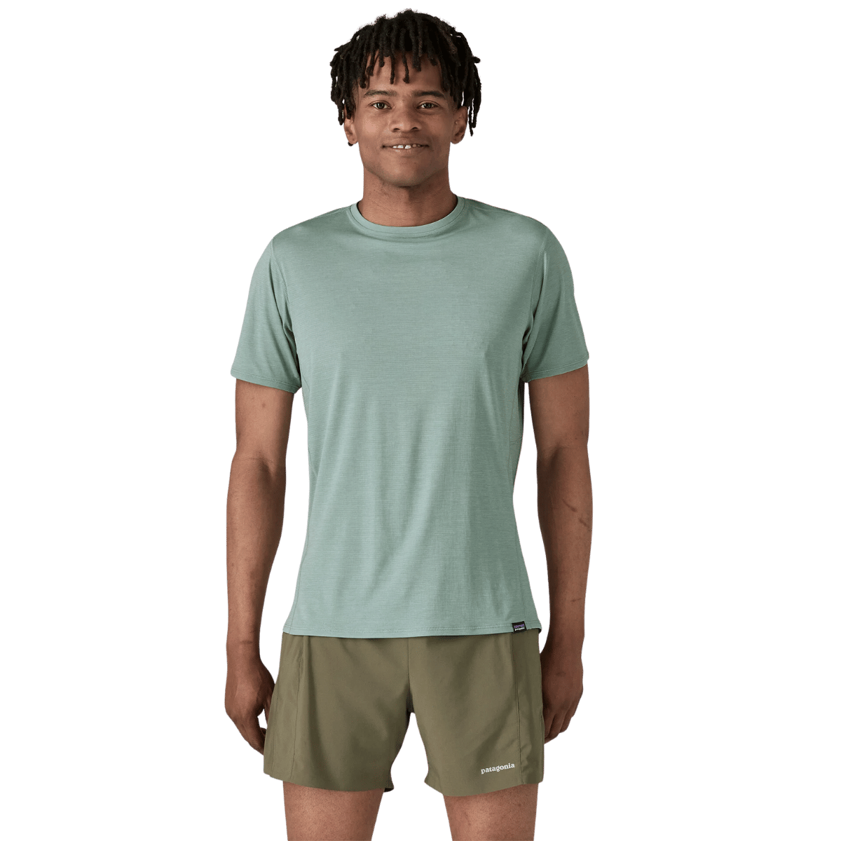 PATAGONIA CAPILENE COOL LIGHTWEIGHT SHIRT- LIGHT THERMAL BLUE WW FRONT 