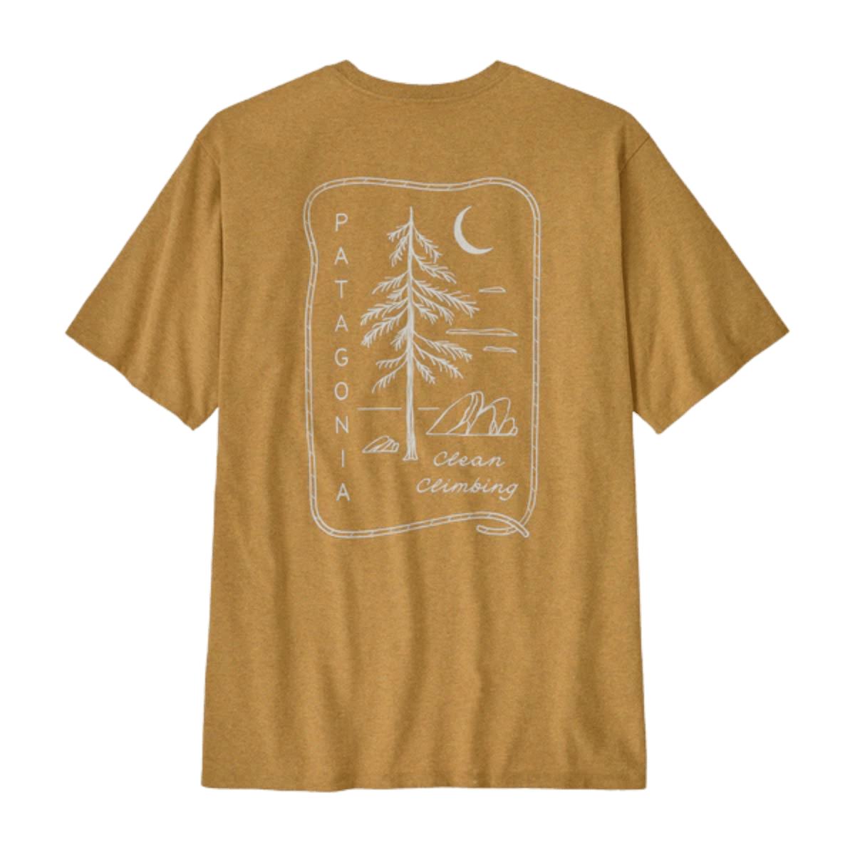PATAGONIA CLEAN CLIMB RESPONSIBILI-TEE - PUFFERFISH GOLD BACK