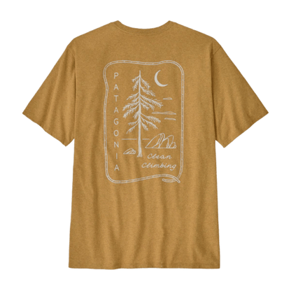 PATAGONIA CLEAN CLIMB RESPONSIBILI-TEE - PUFFERFISH GOLD BACK