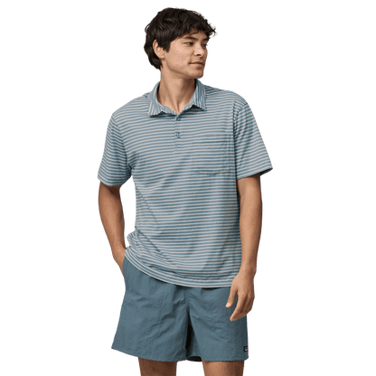 PATAGONIA DAILY POLO - HIGHLIGHT: LIGHT PLUME GREY WW FRONT