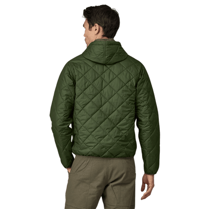PATAGONIA DIAMOND QUILTED BOMBER HOODY - TORREY PINE GREEN