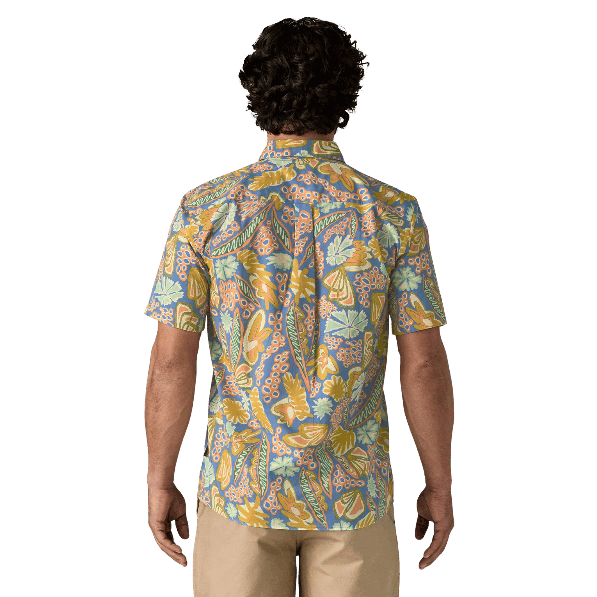 PATAGONIA GO TO SHIRT - FLOURISH: ABUNDANT BLUE WW BACK