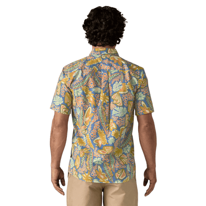 PATAGONIA GO TO SHIRT - FLOURISH: ABUNDANT BLUE WW BACK
