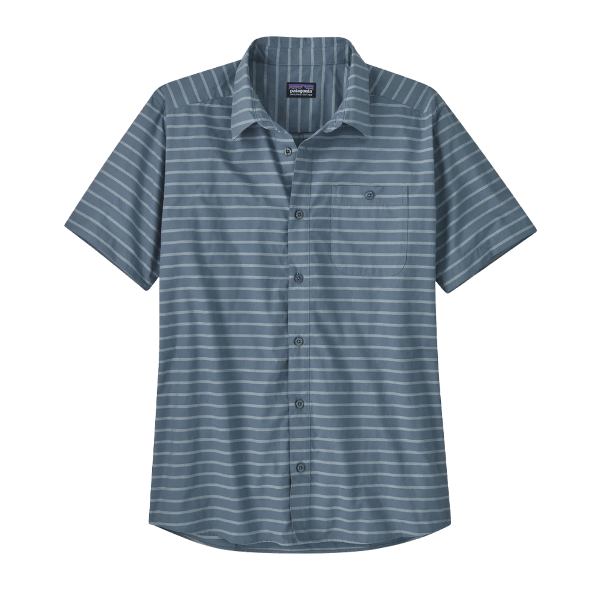PATAGONIA GO TO SHIRT - UTILITY BLUE FRONT