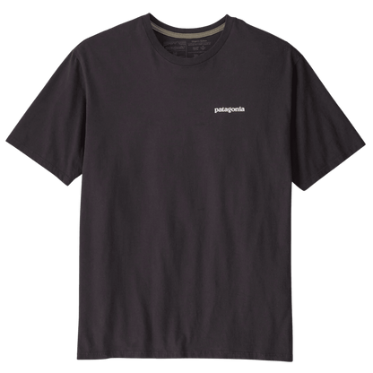 PATAGONIA MEN'S HOME WATER TROUT ORGANIC T-SHIRT - INK BLACK - FRONT VIEW
