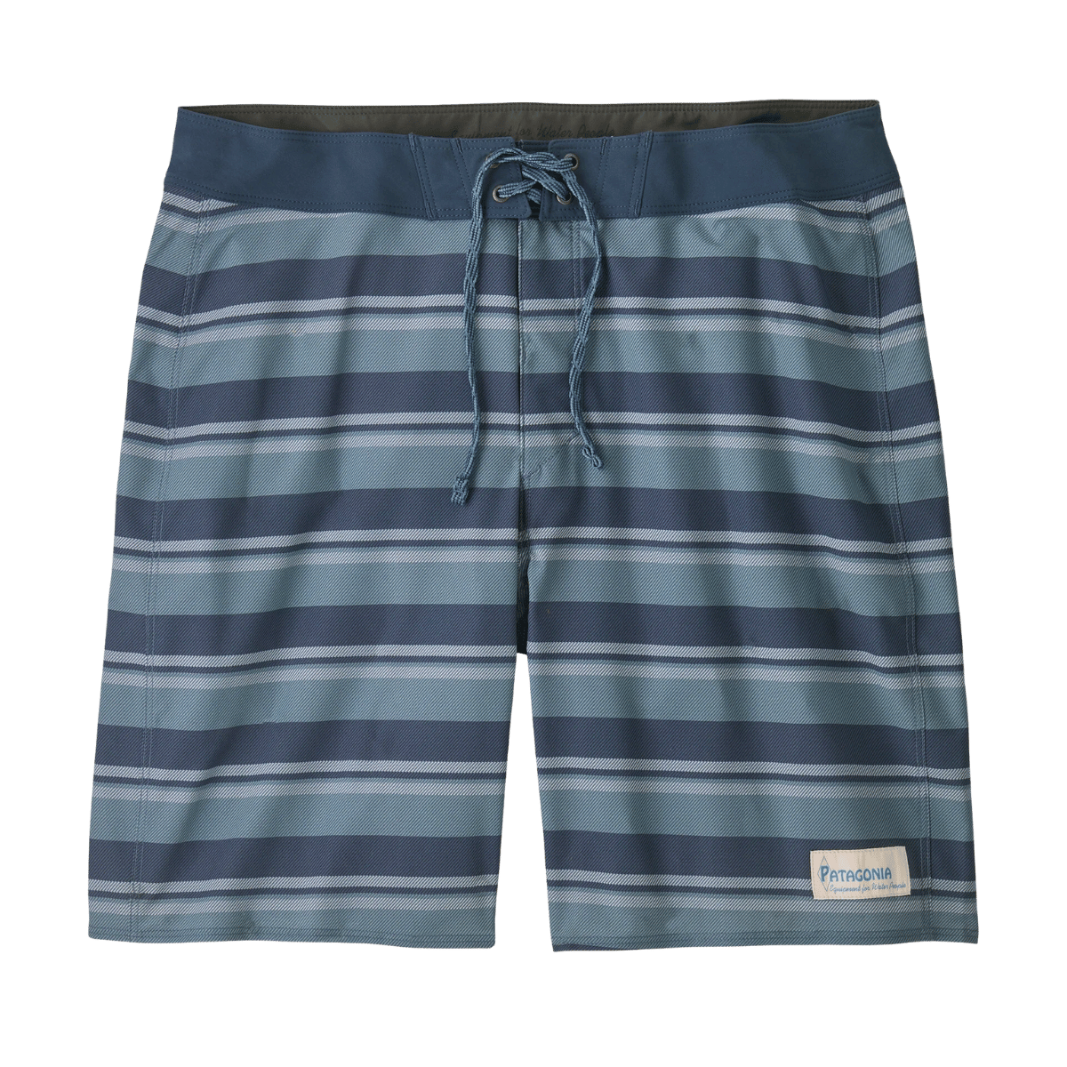PATAGONIA HYDROPEAK BOARDSHORTS 18" - TWINNIE STRIPE: STILL BLUE FRONT