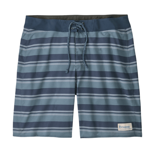 PATAGONIA HYDROPEAK BOARDSHORTS 18" - TWINNIE STRIPE: STILL BLUE FRONT