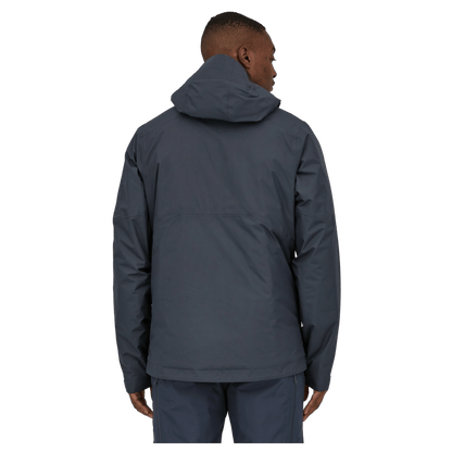 PATAGONIA MEN'S INSULATED POWDER TOWN JACKET - SMOLDER BLUE - BACK VIEW WW