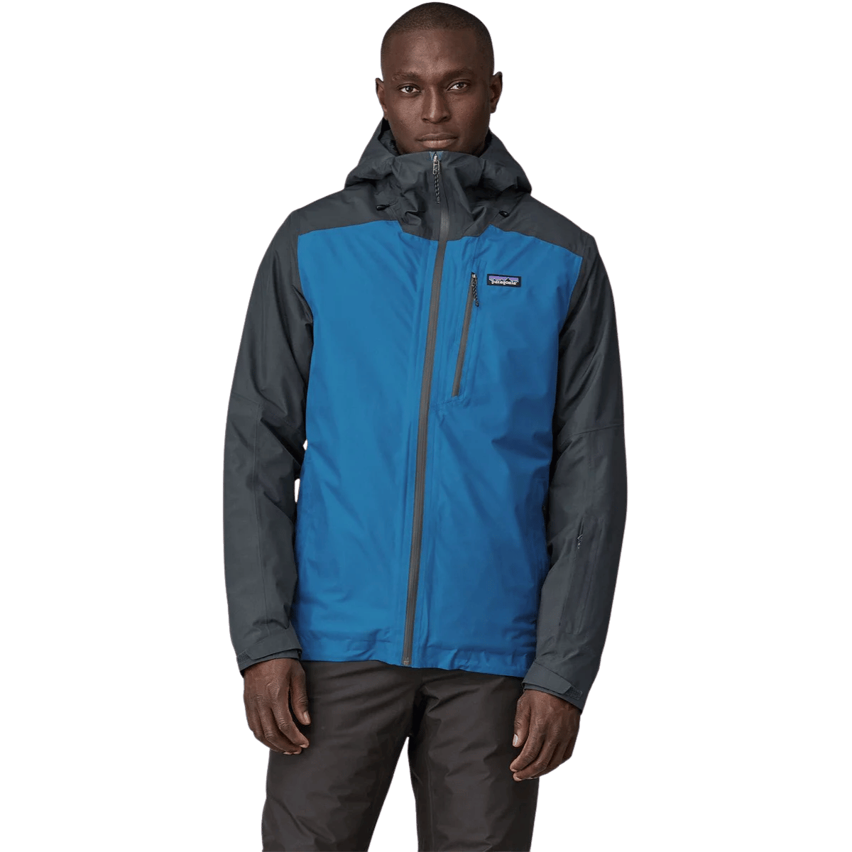 PATAGONIA INSULATED POWDER TOWN JACKET - ENDLESS BLUE WW FRONT 