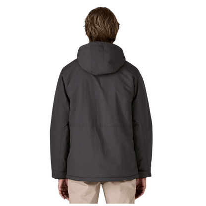 PATAGONIA MEN'S ISTHMUS PARKA HOODED JACKET - INK BLACK - BACK VIEW WW