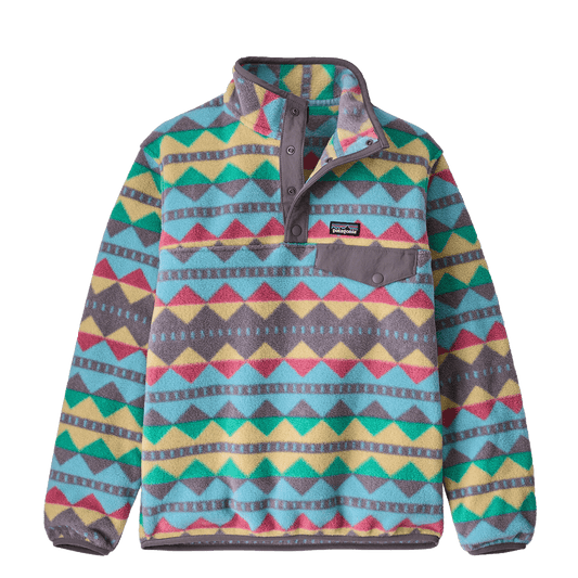 PATAGONIA KID'S LIGHTWEIGHT SYNCHILLA SNAP-T PULLOVER- MAY GREY