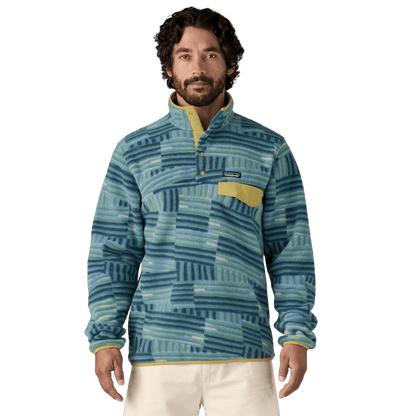 PATAGONIA LIGHTWEIGHT SYNCHILLA SNAP-T PULLOVER - QUILTY FITZ: WETLAND BLUE WW FRONT