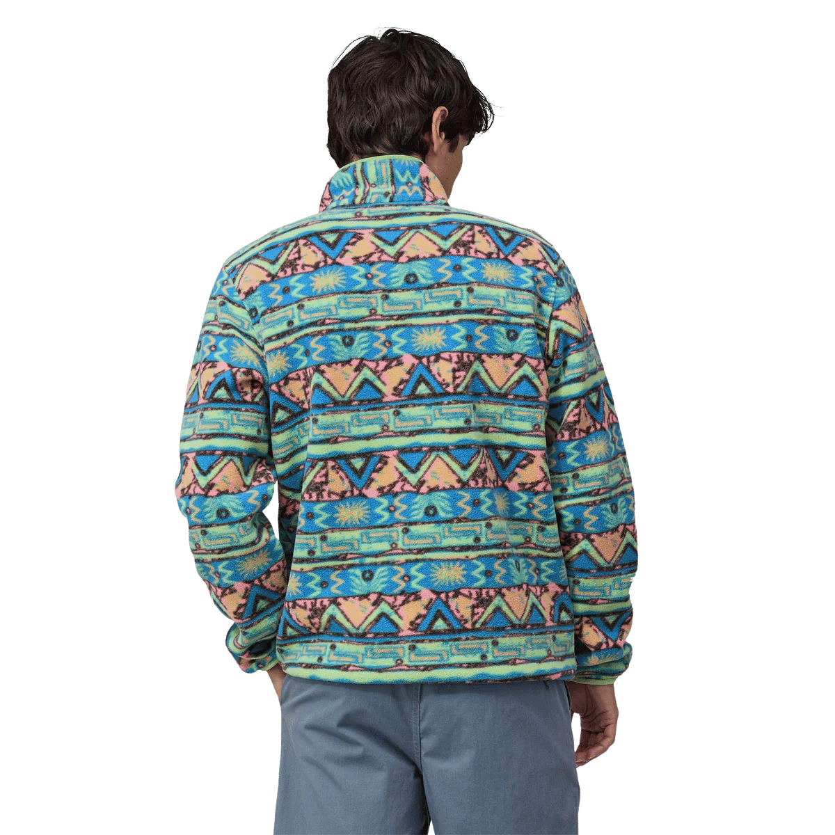 PATAGONIA LIGHTWEIGHT SYNCH SNAP-T PULLOVER - SALAMANDER GREEN WW BACK