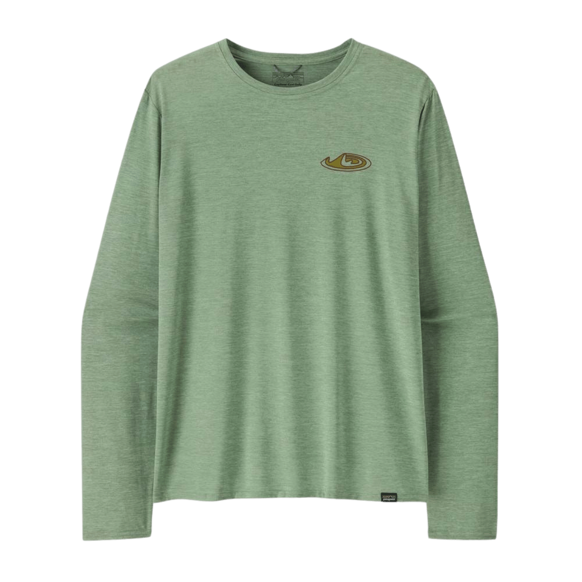 PATAGONIA LONGSLEEVED CAPILENE COOL DAILY SHIRT LAND - MADE OF: ELLWOOD GREEN X-DYE FRONT
