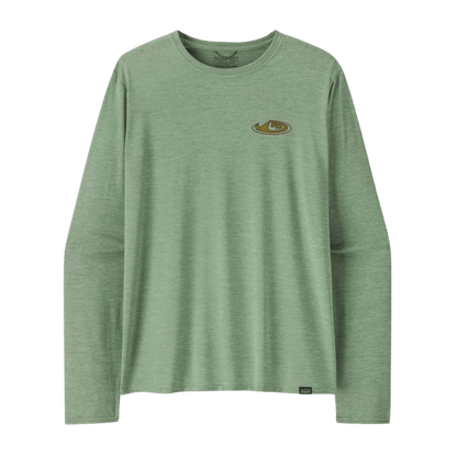 PATAGONIA LONGSLEEVED CAPILENE COOL DAILY SHIRT LAND - MADE OF: ELLWOOD GREEN X-DYE FRONT