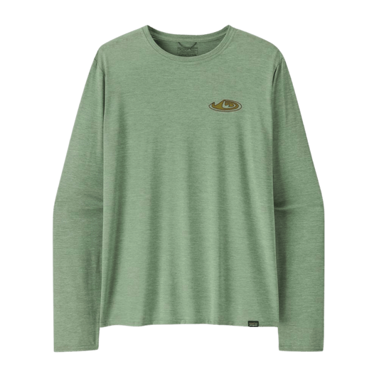 PATAGONIA LONGSLEEVED CAPILENE COOL DAILY SHIRT LAND - MADE OF: ELLWOOD GREEN X-DYE FRONT
