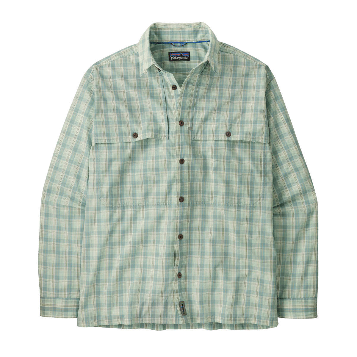 PATAGONIA LONGSLEEVE ISLAND HOPPER SHIRT - DIPPER: RINSED GREEN FRONT