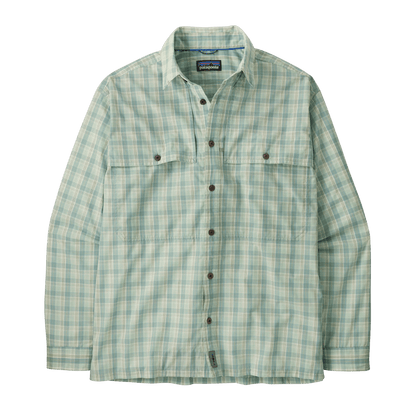 PATAGONIA LONGSLEEVE ISLAND HOPPER SHIRT - DIPPER: RINSED GREEN FRONT