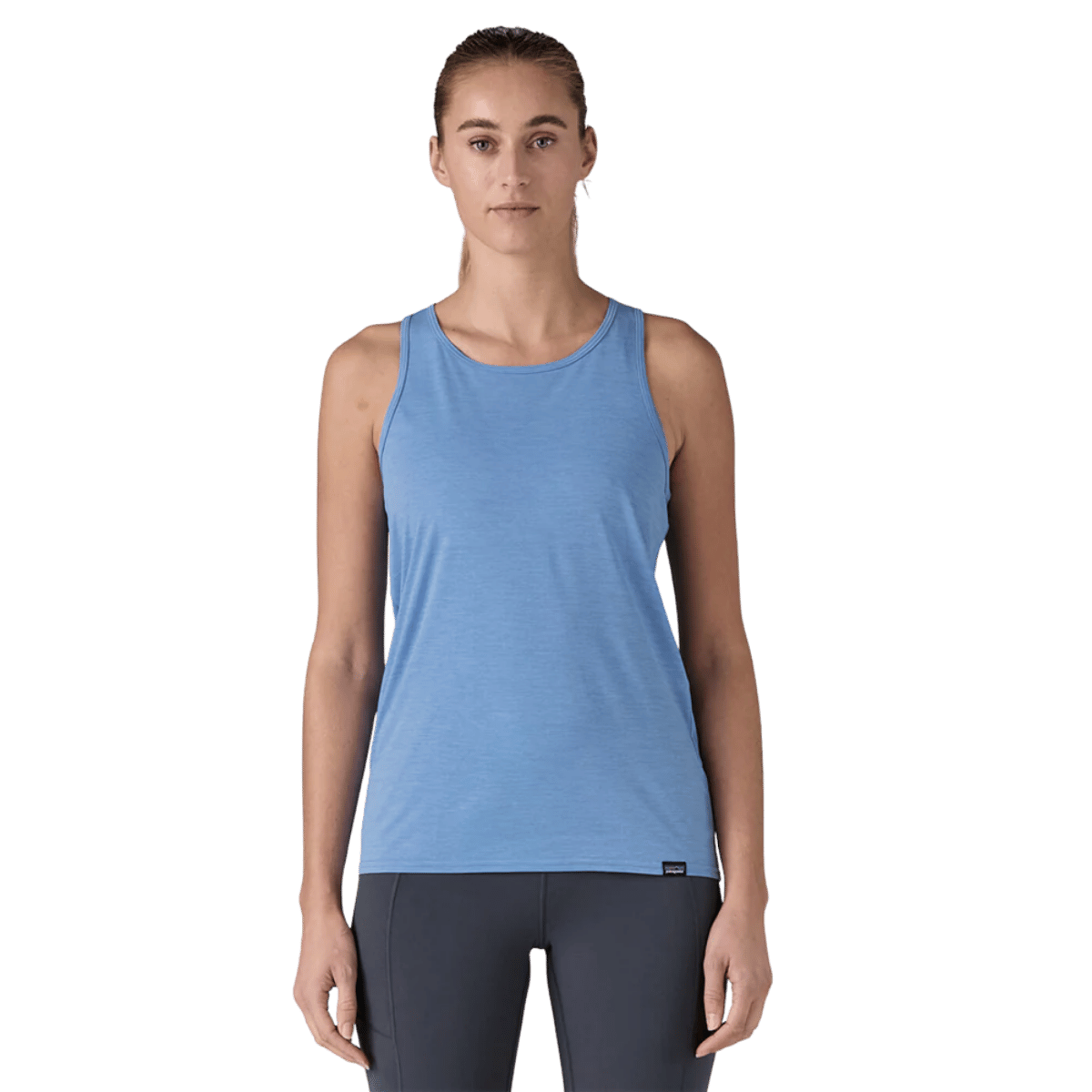 PATAGONIA WOMEN'S CAPILENE COOL DAILY TANK - LIGHT ABUNDANT BLUE WW FRONT