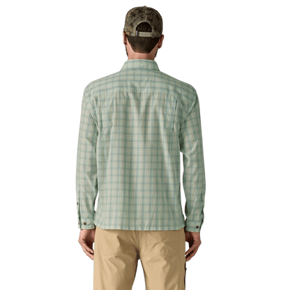 PATAGONIA LONGSLEEVE ISLAND HOPPER SHIRT - DIPPER: RINSED GREEN WW BACK