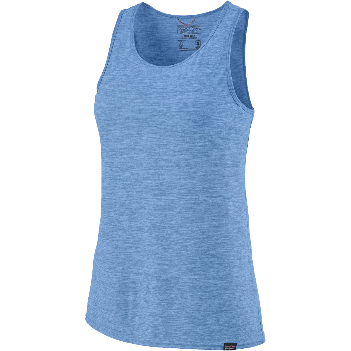 PATAGONIA WOMEN'S CAPILENE COOL DAILY TANK - LIGHT ABUNDANT BLUE FRONT