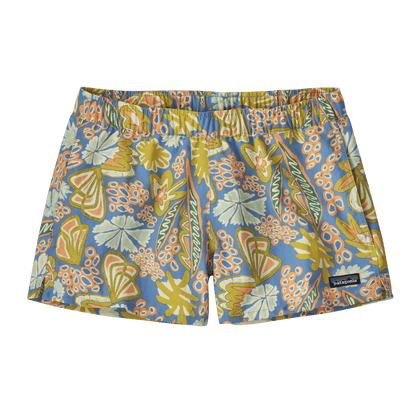 PATAGONIA WOMEN BARELY BAGGIES LOW RISE SHORTS 2-1/2" - ABUNDANT BLUE - FRONT VIEW