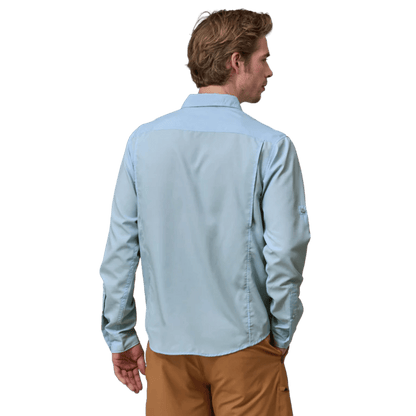 PATAGONIA LONGSLEEVE SELF GUIDED HIKE SHIRT - CHILLED BLUE WW BACK