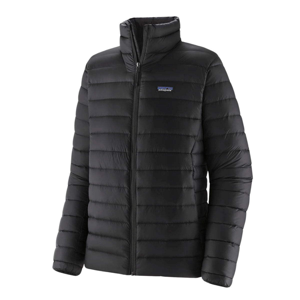 PATAGONIA MEN'S DOWN SWEATER JACKET DWR FINISH - BLACK - MAIN IMAGE