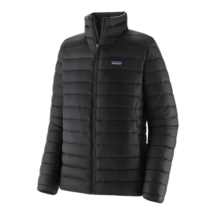 PATAGONIA MEN'S DOWN SWEATER JACKET DWR FINISH - BLACK - MAIN IMAGE