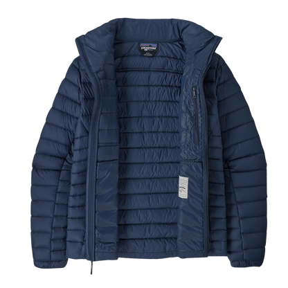 PATAGONIA MEN'S DOWN SWEATER JACKET DWR FINISH - NEW NAVY - INSIDE VIEW