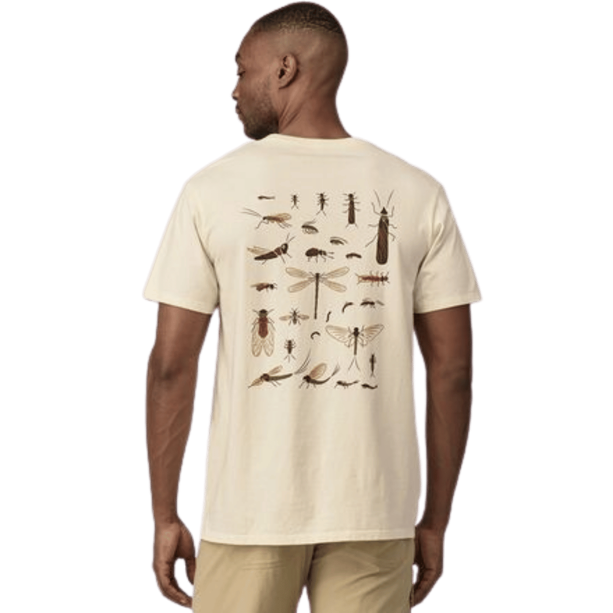 PATAGONIA MEN'S BUGGY ORGANIC T-SHIRT - UNDYED NATURAL WW BACK