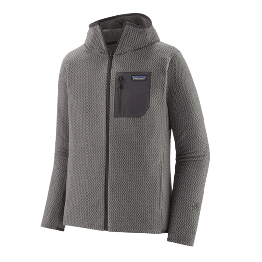 PATAGONIA MEN'S R1 AIR FULL-ZIP HOODY - FOREVER GREY FRONT