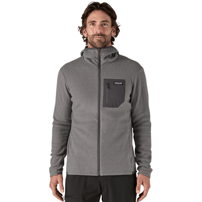 PATAGONIA MEN'S R1 AIR FULL-ZIP HOODY - FOREVER GREY WW FRONT