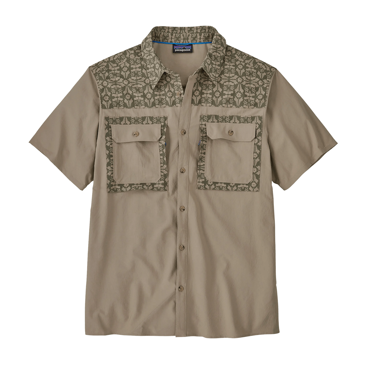 PATAGONIA MEN'S SHIRT SLEEVE SELF-GUIDED SUN SHIRT - MF: SEABIRD GREY