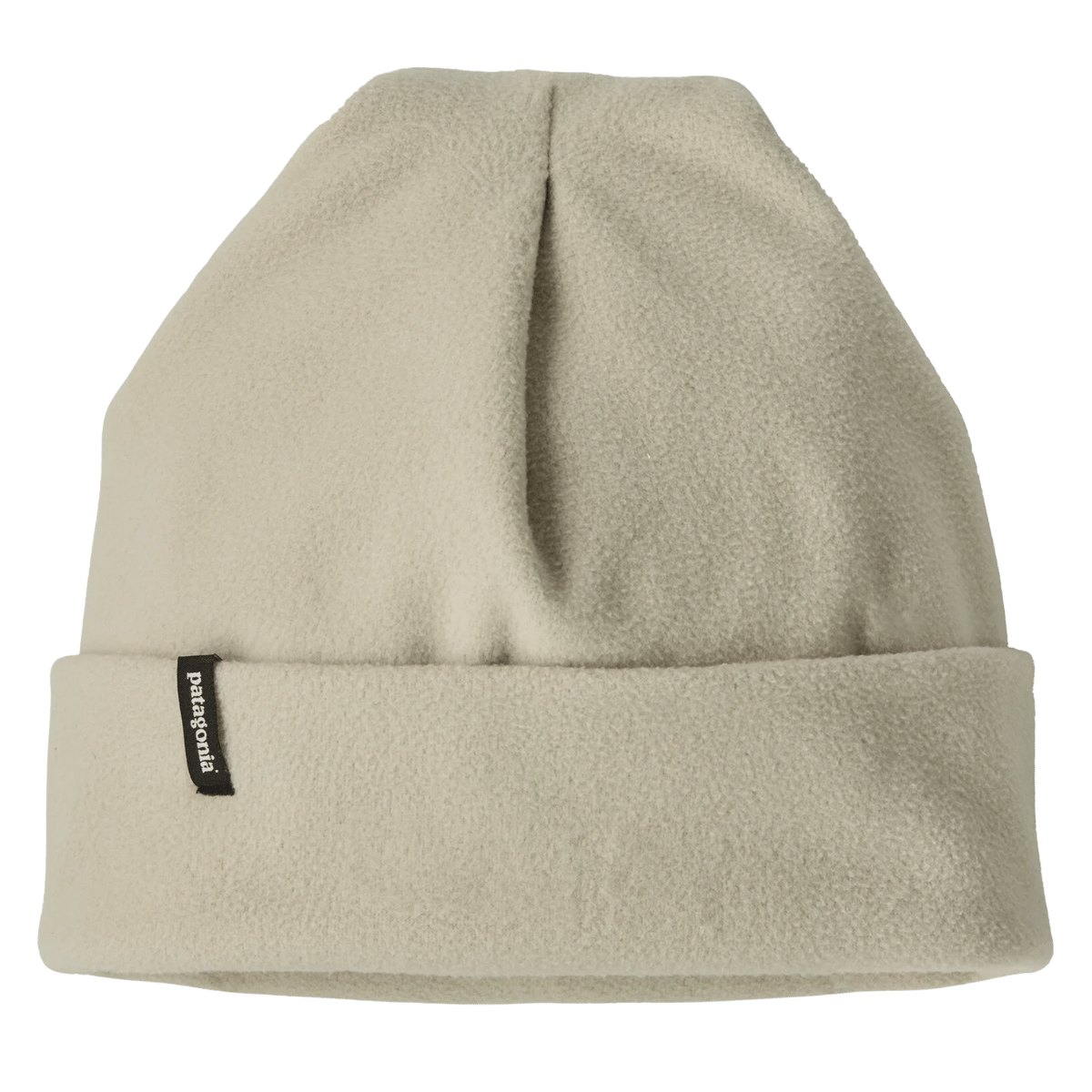 PATAGONIA MICRO D FLEECE ADJUSTABLE CUFF BEANIE - PELICAN - FRONT VIEW