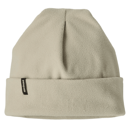 PATAGONIA MICRO D FLEECE ADJUSTABLE CUFF BEANIE - PELICAN - FRONT VIEW