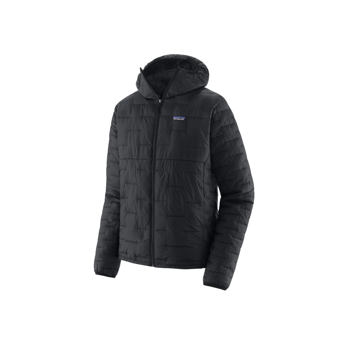 PATAGONIA MICRO PUFF HOODY-BLACK FRONT