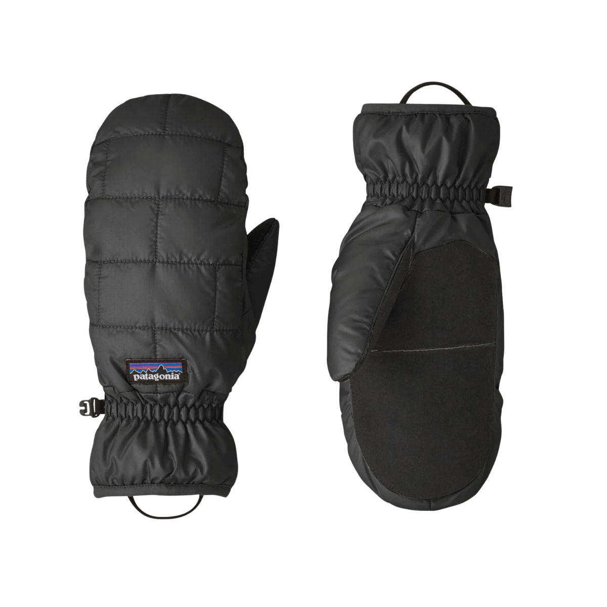 PATAGONIA NANO PUFF MITTS - BLACK FRONT BACK