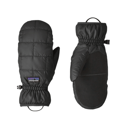 PATAGONIA NANO PUFF MITTS - BLACK FRONT BACK