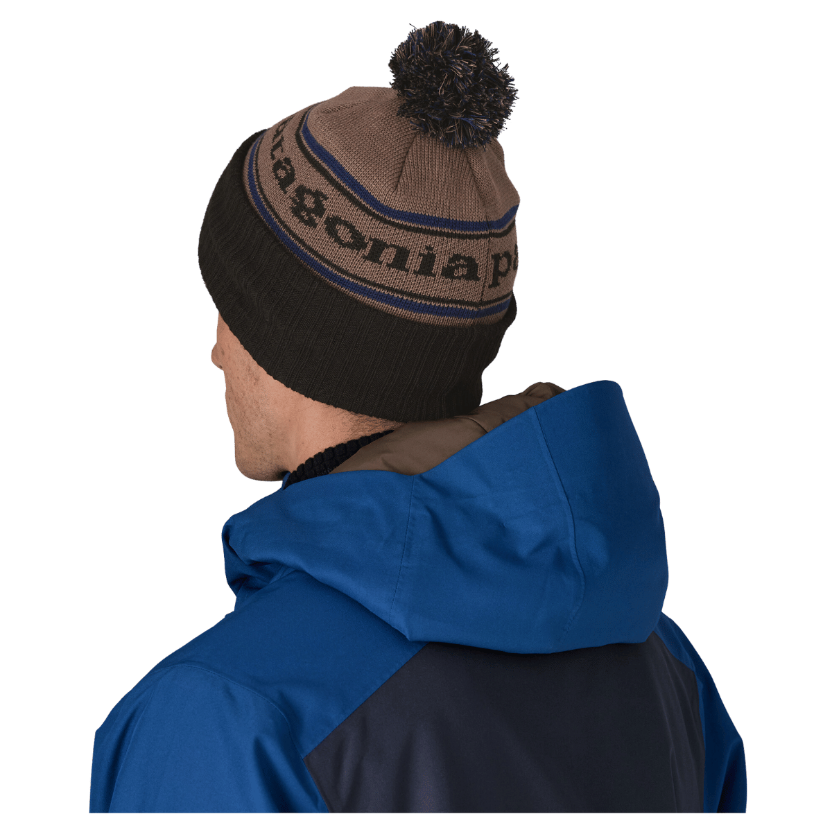 PATAGONIA POWDER TOWN CLASSIC BEANIE - MARLOW BROWN - BACK VIEW WW